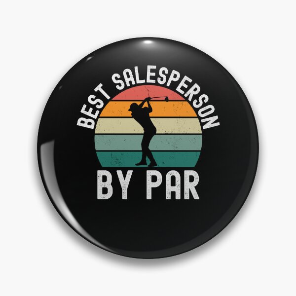 Item preview, Best Salesperson by par funny sales golfing joke retro designed and sold by snowry.