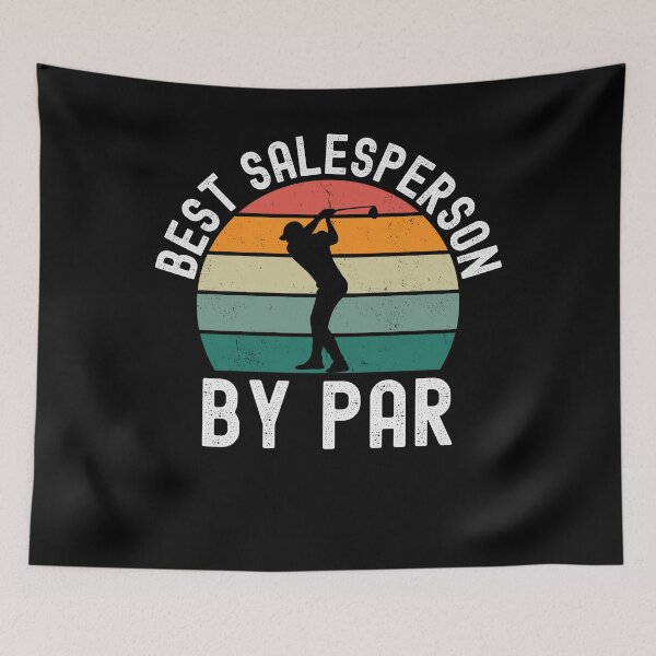 Item preview, Best Salesperson by par funny sales golfing joke retro designed and sold by snowry.