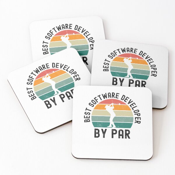 Item preview, Best Softerware developer by par funny golfing humor retro designed and sold by snowry.
