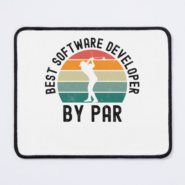 Item preview, Best Softerware developer by par funny golfing humor retro designed and sold by snowry.