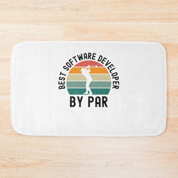 Item preview, Best Softerware developer by par funny golfing humor retro designed and sold by snowry.