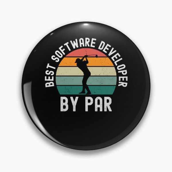 Artikelvorschau, Bester Softwareentwickler nach Par lustiges Golfwitz Retro entworfen und verkauft von snowry.