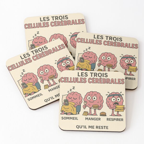 Item preview, Les trois cellules cérébrales survivantes designed and sold by CharlesScottArt.