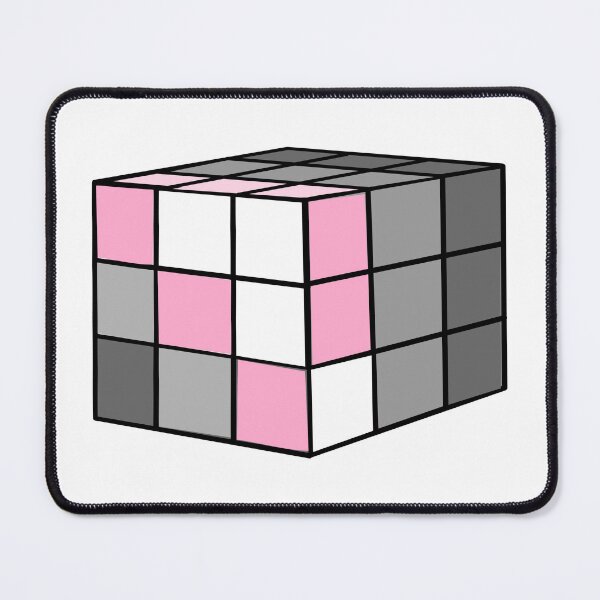 Item preview, Rubik Demigirl Pride Flag Cube designed and sold by HarveyHandcraftsandDesigns.