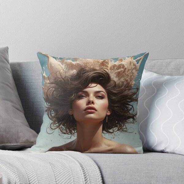Item preview, A woman emerges from a still, peaceful lake. designed and sold by KilianSzmid.