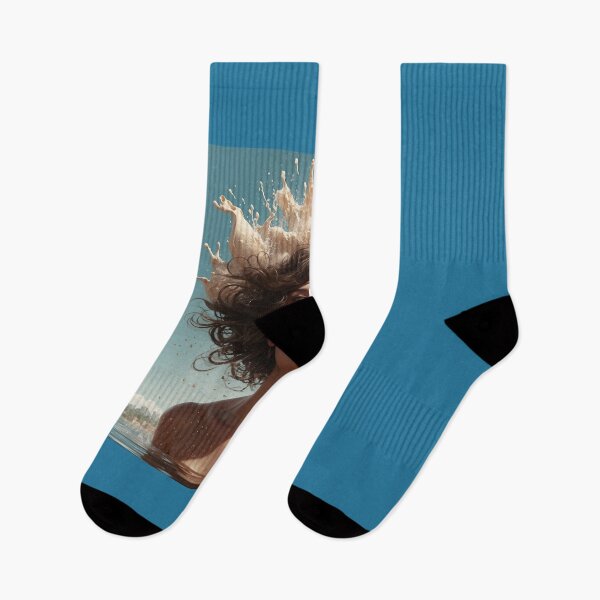 Item preview, A woman emerges from a still, peaceful lake. designed and sold by KilianSzmid.