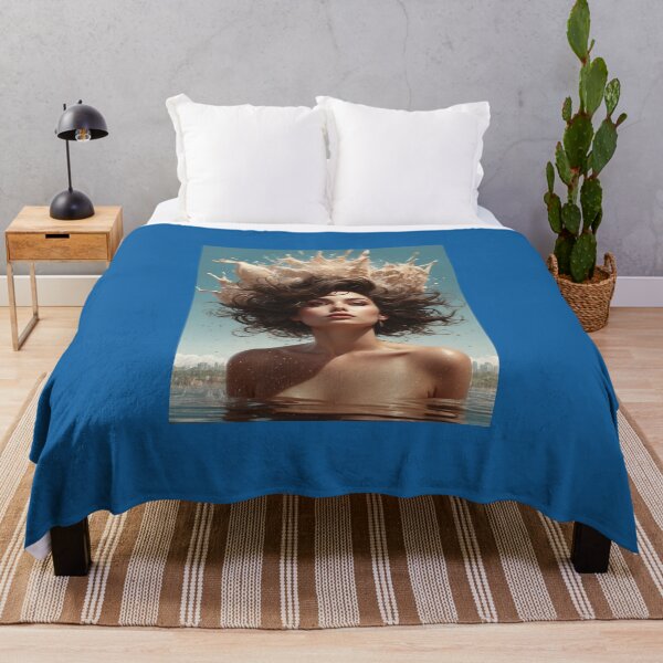 Item preview, A woman emerges from a still, peaceful lake. designed and sold by KilianSzmid.