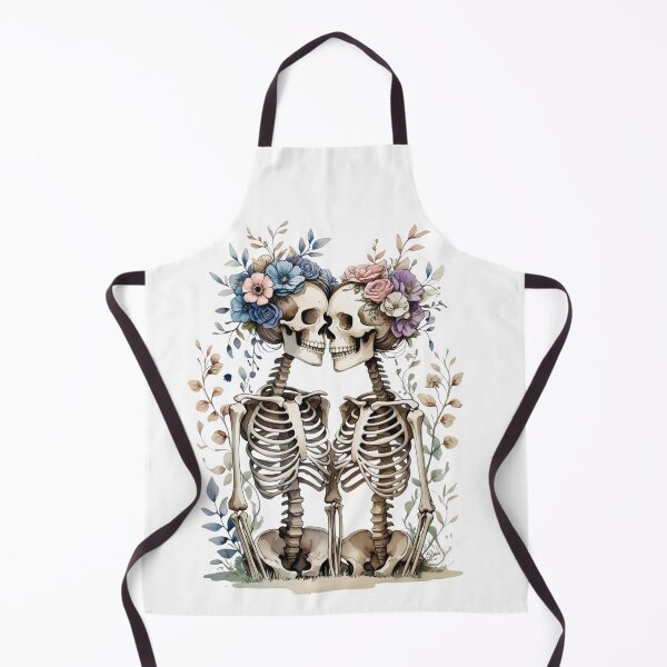 Item preview, Lovers Skeletons, Skeleton flowers, Skeleton with Flowers, Skeleton in love, Together Forever, Cute Skeleton Lady designed and sold by KolorellaS.