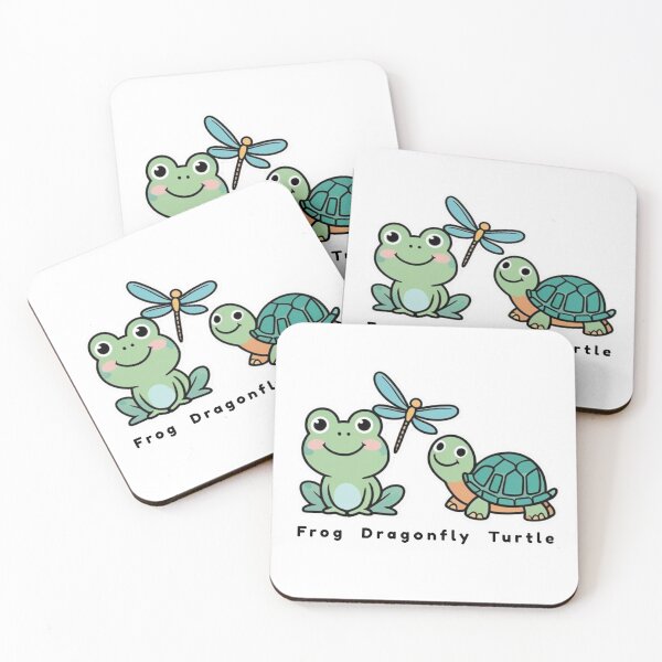 Item preview, Frog Dragonfly Turtle designed and sold by LewpyG.