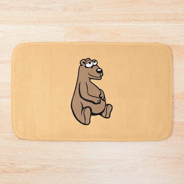 Item preview, Bear Sitting Happy Tired Smile Cute Teddy Friendly designed and sold by shirt-o-mat.