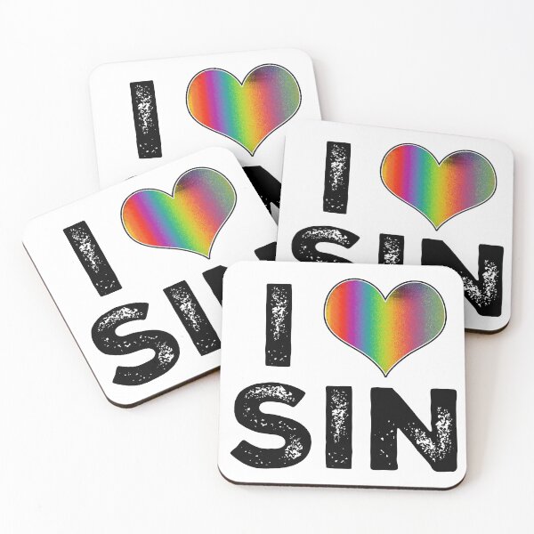 Item preview, I HEART SIN <3 designed and sold by Qweird Artistry.