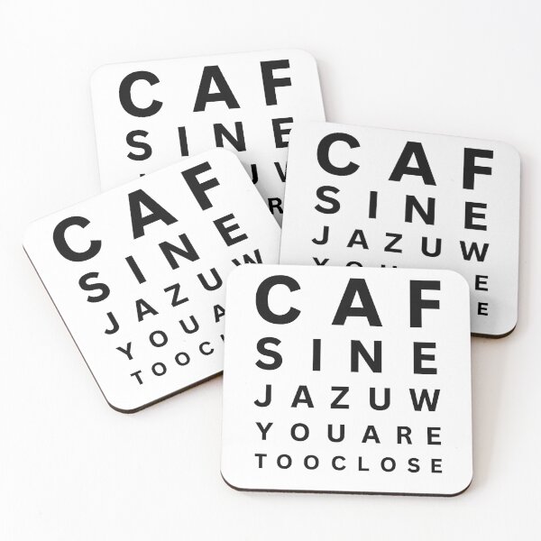 Item preview, You Are Too Close – Optical Illusion Typography designed and sold by Nuvijo.