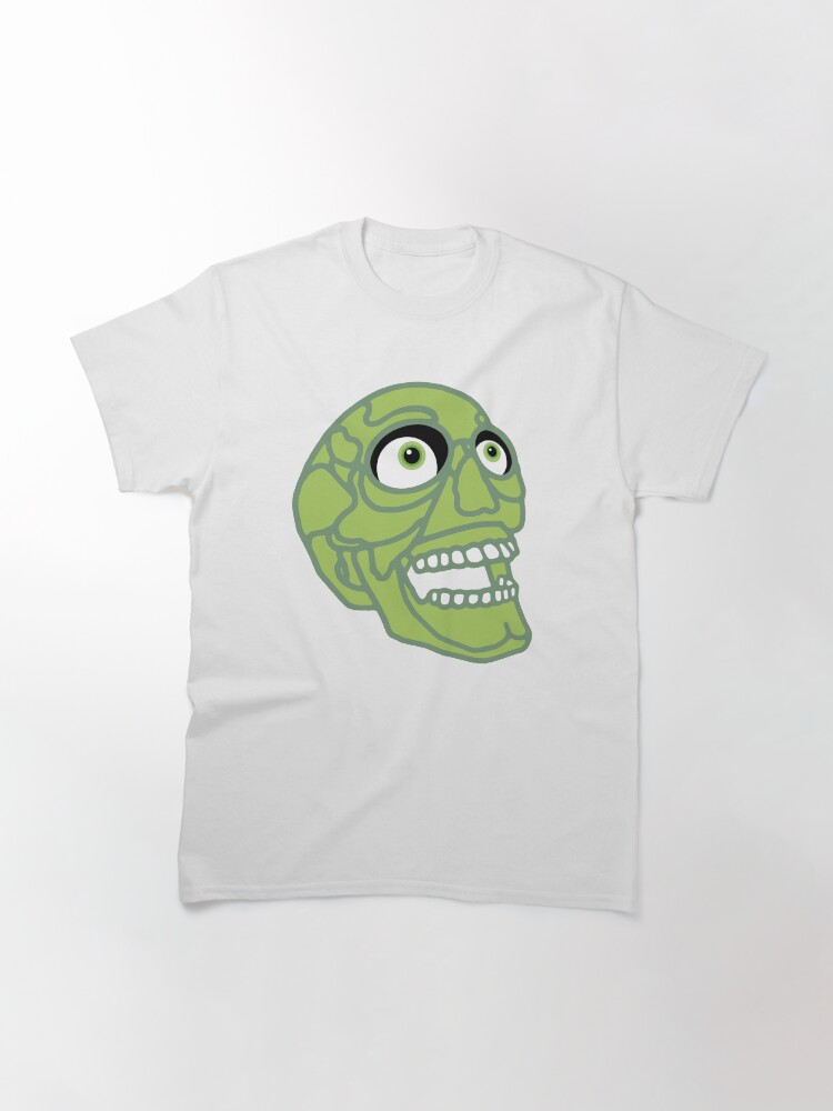 Alternate view of Skull (green) Classic T-Shirt