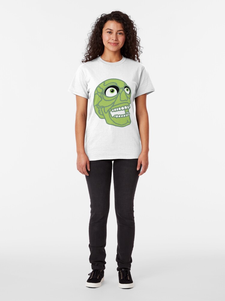 Alternate view of Skull (green) Classic T-Shirt