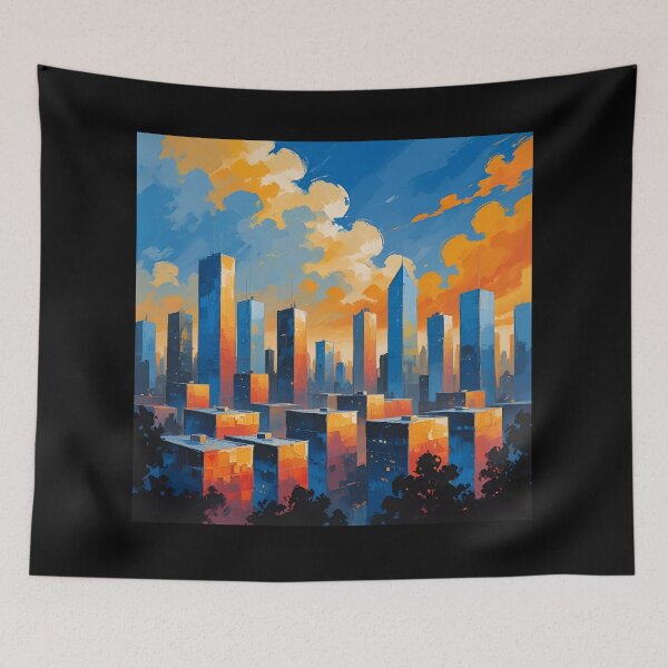 Item preview, Abstract City designed and sold by ArtCraftLab.