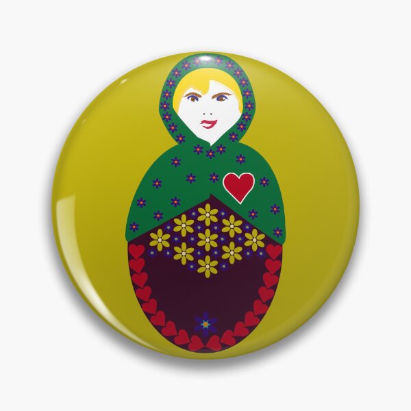 Item preview, Forget-Me-Not Matryoshka - Nesting Doll - Single designed and sold by Kate Anderson Art.