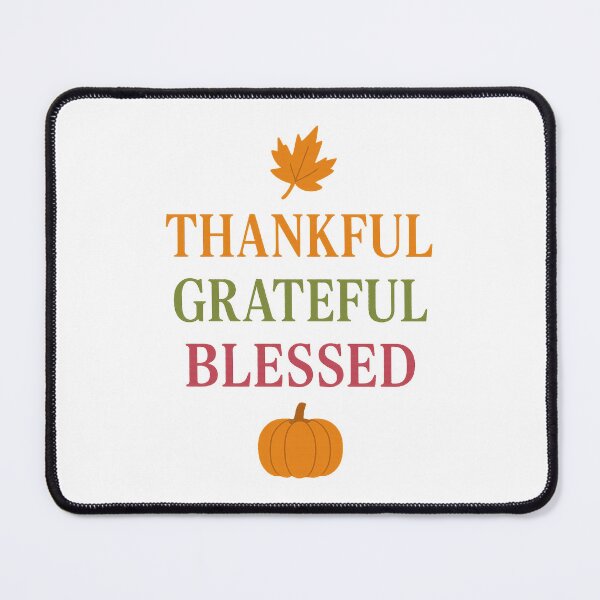 Item preview, Thankful Grateful Blessed Autumn Leaf Pumpkin designed and sold by Tigerr3g.