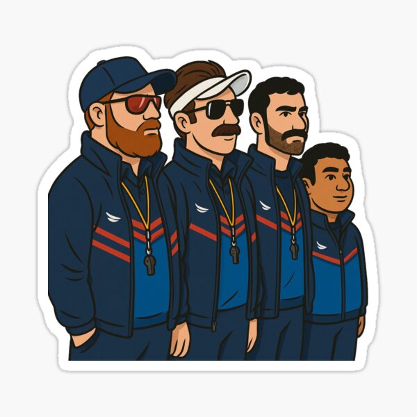 Item preview, AFC Richmond Coaches – Cartoon Character Illustration designed and sold by BackstopAndCo.