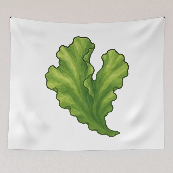 Item preview, Green Algae Sea Lettuce Illustration designed and sold by Vendeloc.