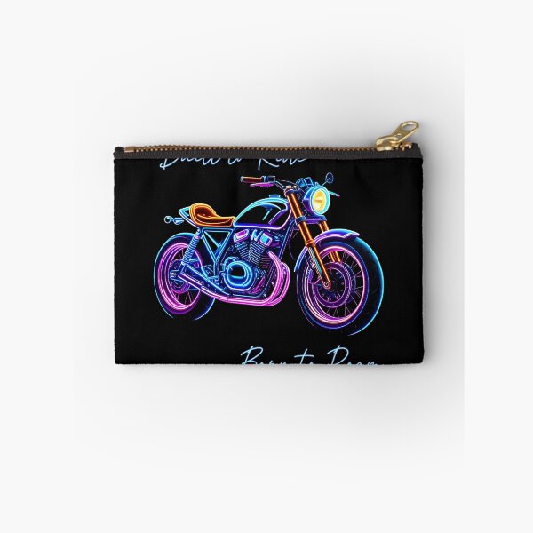 Item preview, Built to Ride, Born to Roam – Neon Motorcycle Freedom Tee designed and sold by PiggFamilyPrint.