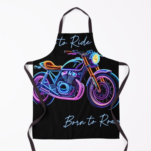 Item preview, Built to Ride, Born to Roam – Neon Motorcycle Freedom Tee designed and sold by PiggFamilyPrint.