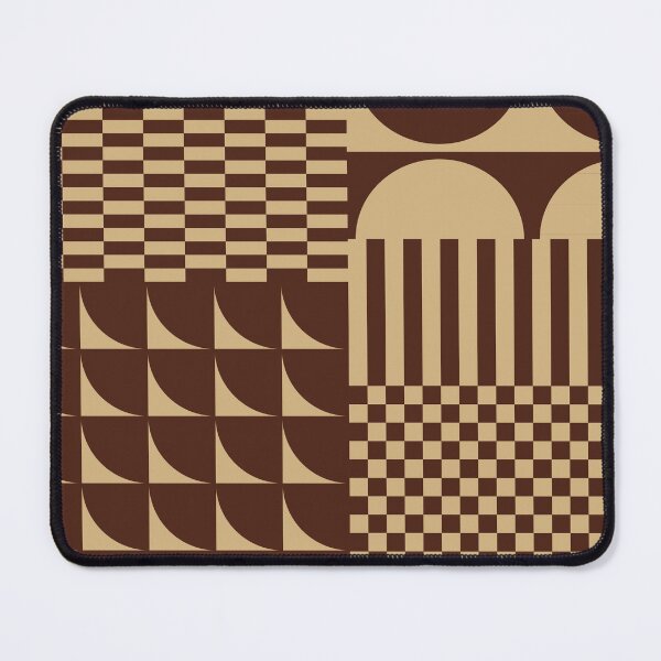 Item preview, Checkerboard and Geometric Shapes Abstract 4 in Cozy Earthy Vibes designed and sold by nineFlorals.