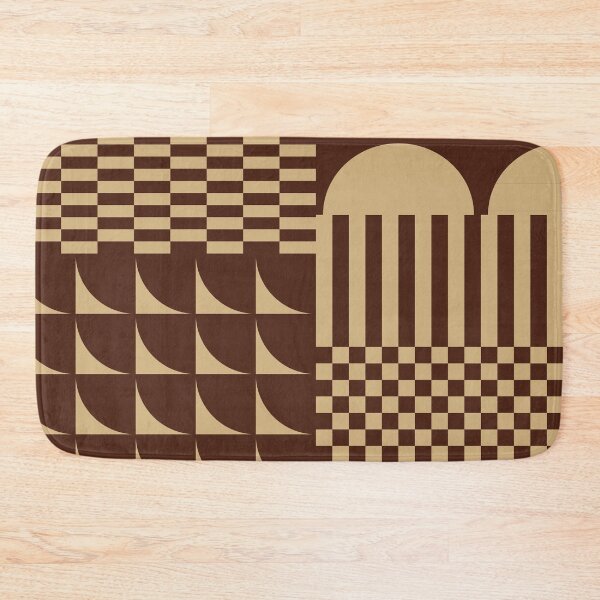 Item preview, Checkerboard and Geometric Shapes Abstract 4 in Cozy Earthy Vibes designed and sold by nineFlorals.