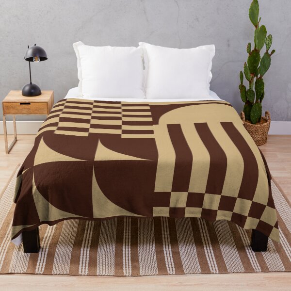 Item preview, Checkerboard and Geometric Shapes Abstract 4 in Cozy Earthy Vibes designed and sold by nineFlorals.