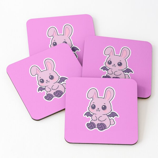 Item preview, Pastel Goth Bat Bunny – Chibi Vampire Sticker designed and sold by cipharra.