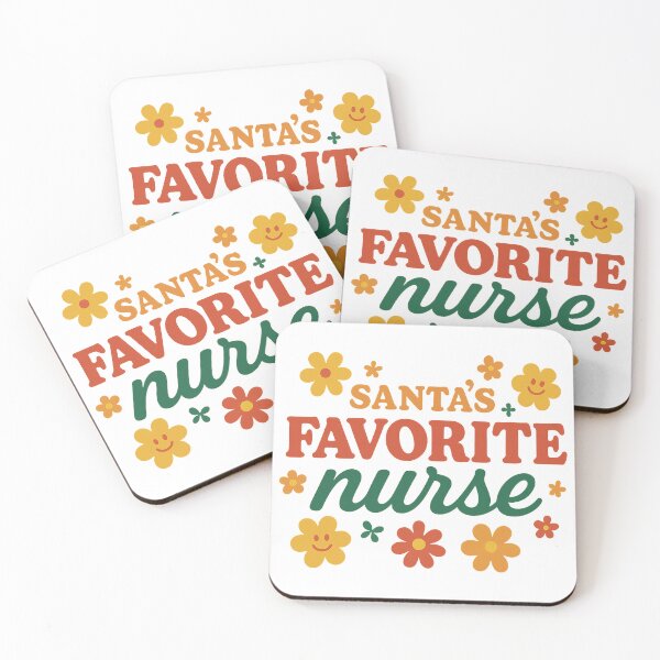Item preview, Retro Groovy Santa's Favorite Nurse Christmas designed and sold by Alex Songs.