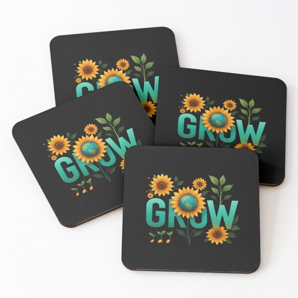 Item preview, Grow with the Earth – Eco Sunflower Botanical Design for Nature Lovers designed and sold by Furr-n-Purr.
