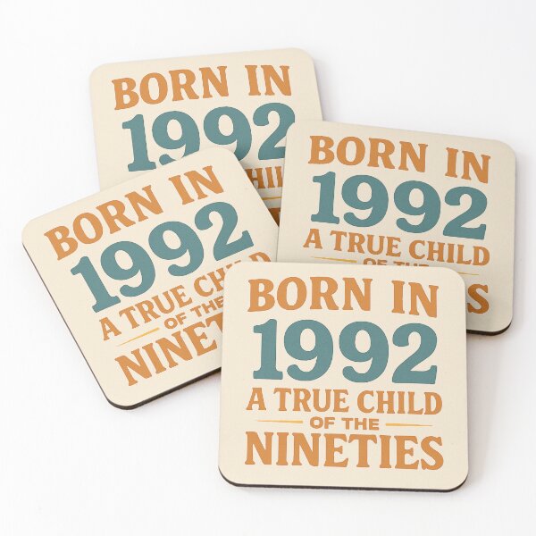Item preview, Born in 1992 – A True Child of the Nineties designed and sold by TheWonkyEaselCo.