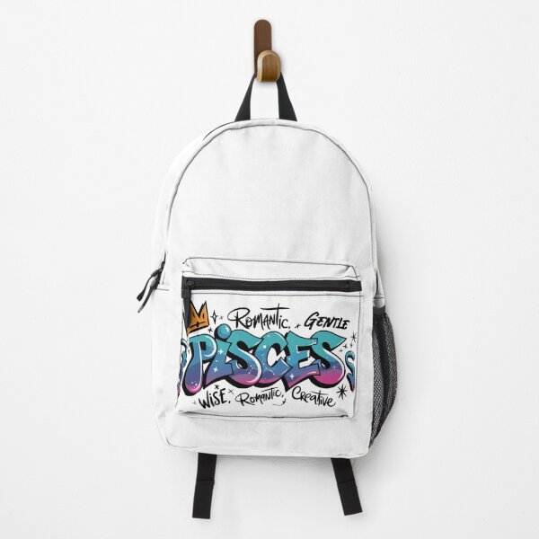 Item preview, Pisces Zodiac Graffiti – dreamy depths with street soul designed and sold by CleanDecor.
