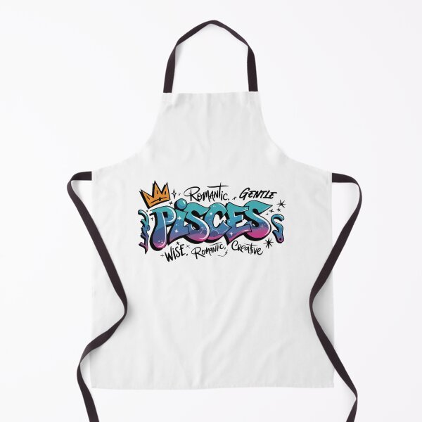 Item preview, Pisces Zodiac Graffiti – dreamy depths with street soul designed and sold by CleanDecor.