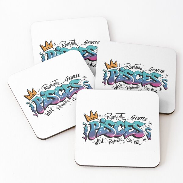 Item preview, Pisces Zodiac Graffiti – dreamy depths with street soul designed and sold by CleanDecor.