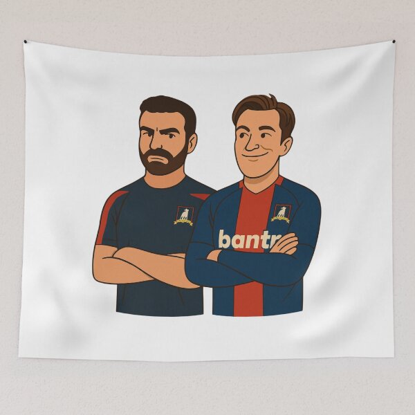 Item preview, Roy Kent & Jamie Tartt – AFC Richmond Cartoon Character Illustration designed and sold by BackstopAndCo.