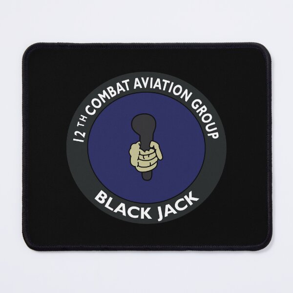 Item preview, Army - 12th Combat Aviation Group - Black Jack No2 wo Txt X 300 designed and sold by Military Insignia Products.