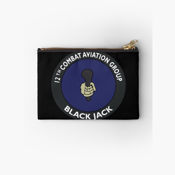 Item preview, Army - 12th Combat Aviation Group - Black Jack No2 wo Txt X 300 designed and sold by Military Insignia Products.