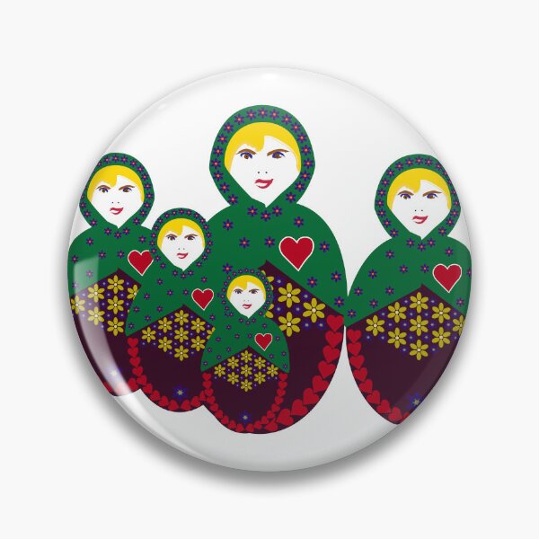 Item preview, Forget-Me-Not Matryoshka - Nesting Doll - Group of Dolls designed and sold by Kate Anderson Art.