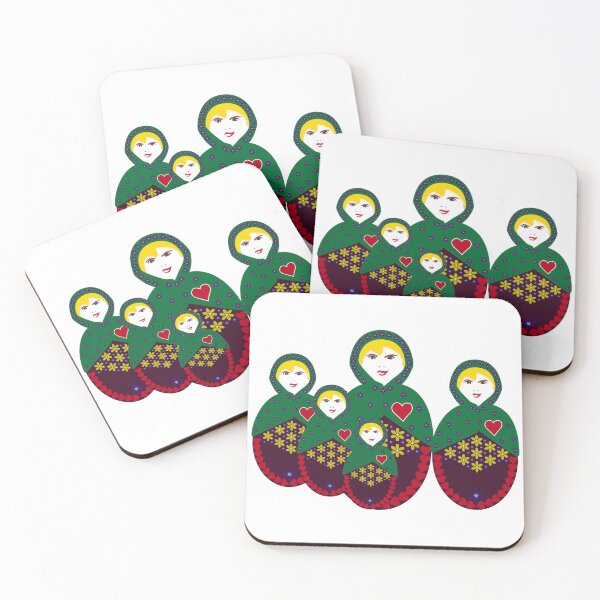 Item preview, Forget-Me-Not Matryoshka - Nesting Doll - Group of Dolls designed and sold by Kate Anderson Art.