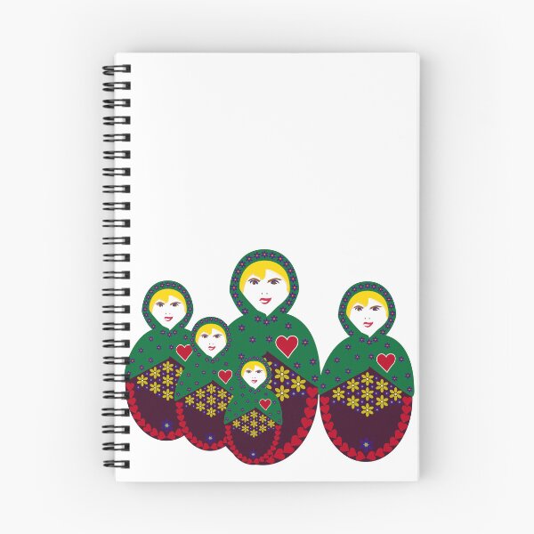 Item preview, Forget-Me-Not Matryoshka - Nesting Doll - Group of Dolls designed and sold by Kate Anderson Art.