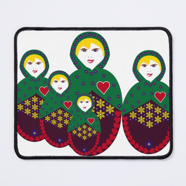 Item preview, Forget-Me-Not Matryoshka - Nesting Doll - Group of Dolls designed and sold by Kate Anderson Art.