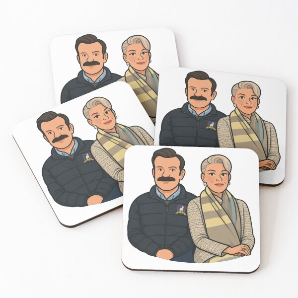 Item preview, Ted & Rebecca – AFC Richmond Cartoon Character Illustration designed and sold by BackstopAndCo.