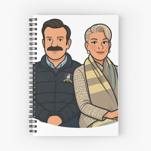 Artikelvorschau, Ted & Rebecca – AFC Richmond Zeichentrickfigur Illustration entworfen und verkauft von BackstopAndCo.