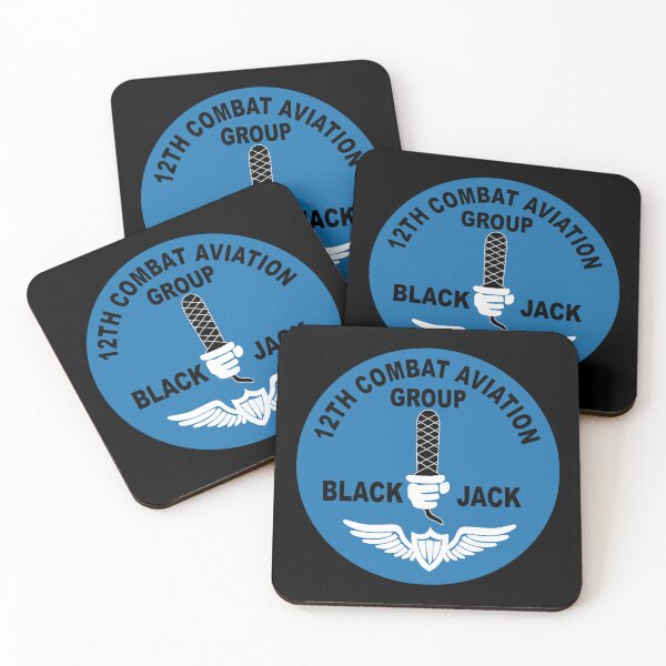 Item preview, Army - 12th Combat Aviation Group - Black Jack wo Txt X 300 designed and sold by Military Insignia Products.