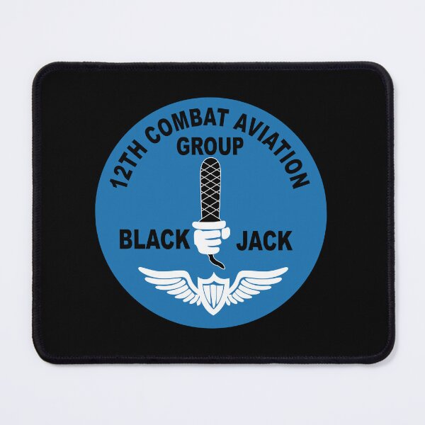 Item preview, Army - 12th Combat Aviation Group - Black Jack wo Txt X 300 designed and sold by Military Insignia Products.