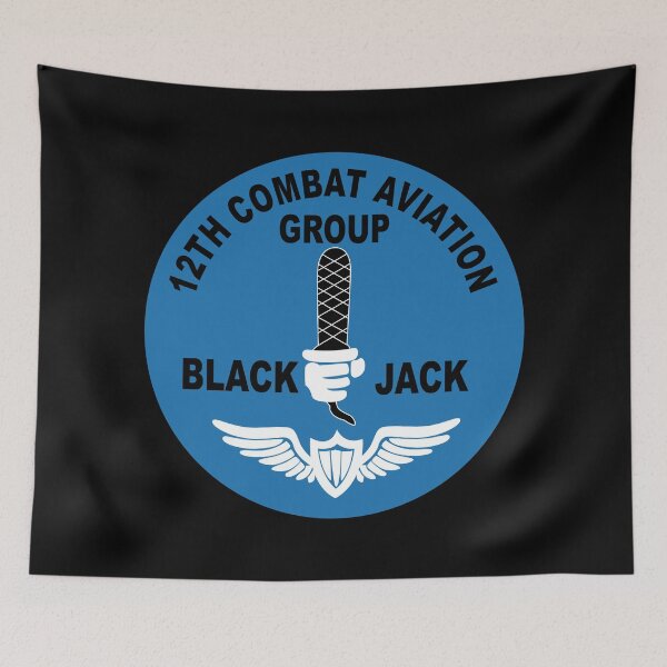 Item preview, Army - 12th Combat Aviation Group - Black Jack wo Txt X 300 designed and sold by Military Insignia Products.
