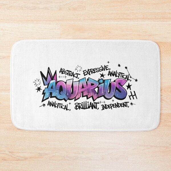 Item preview, Aquarius Zodiac Graffiti – rebel mind, cosmic street flow designed and sold by CleanDecor.