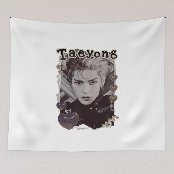 Item preview, NCT Taeyong (태용) Kpop Boy group Scrapbook Collage Cozy Y2K Vintage Design designed and sold by HELL0WBELLO.