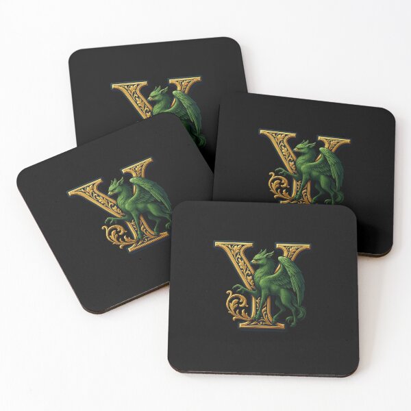 Item preview, Y – Magic ornament with green griffin designed and sold by MossTrail.